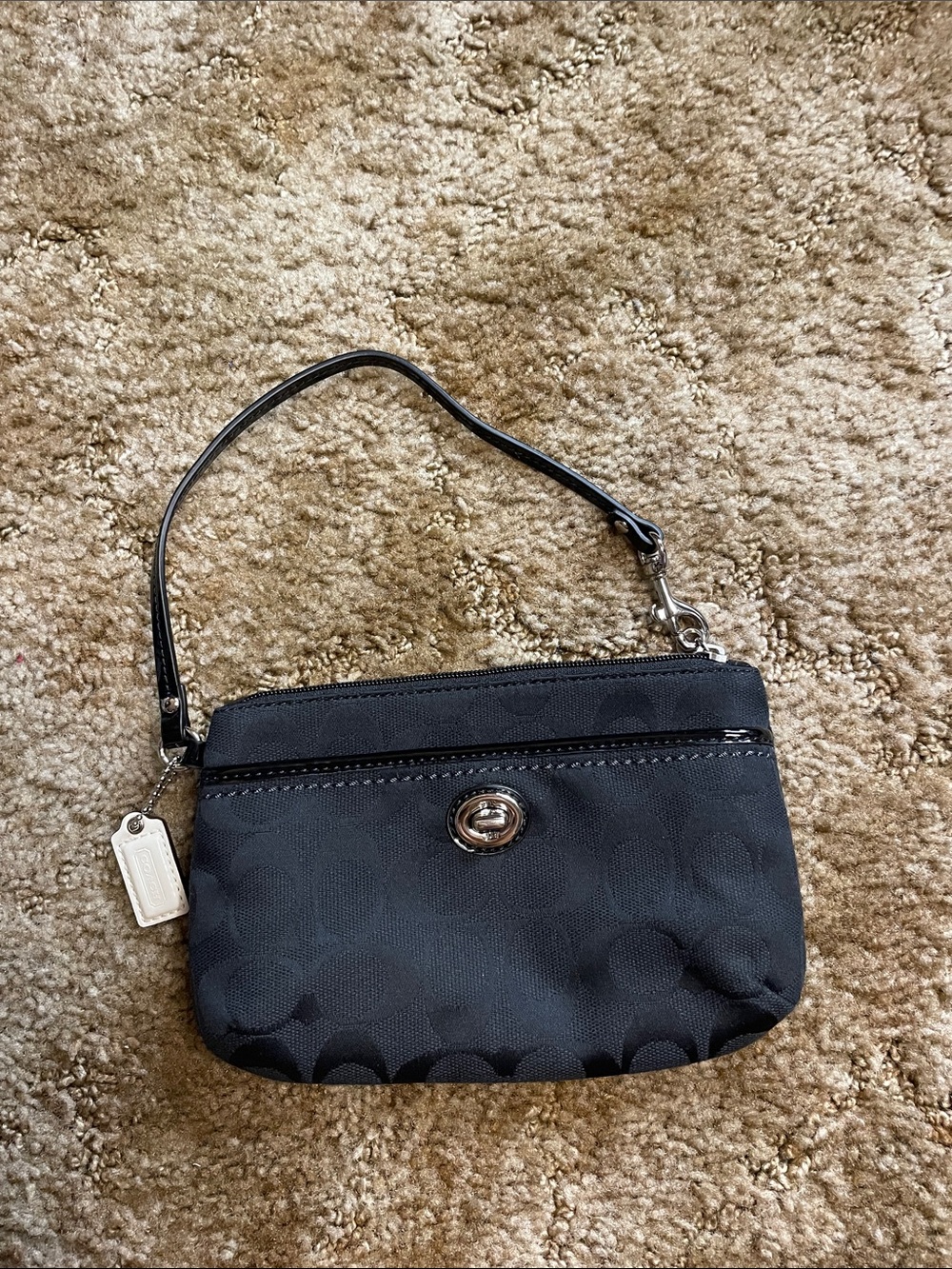 Coach Black Wristlet Wallet